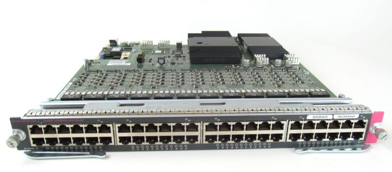WS-X6148-GE-45AF Cisco Catalyst 6500 48-port PoE 802.3 af 10/100/1000 W /  Jumbo Frame Network module